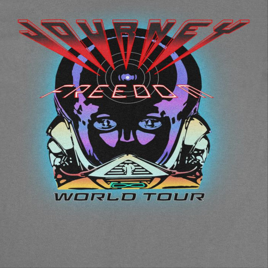 Journey Freedom World Tour Charcoal T-Shirt