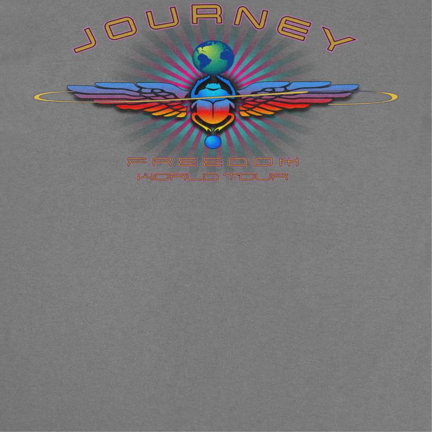 Journey Freedom World Tour Scarab Charcoal T-Shirt