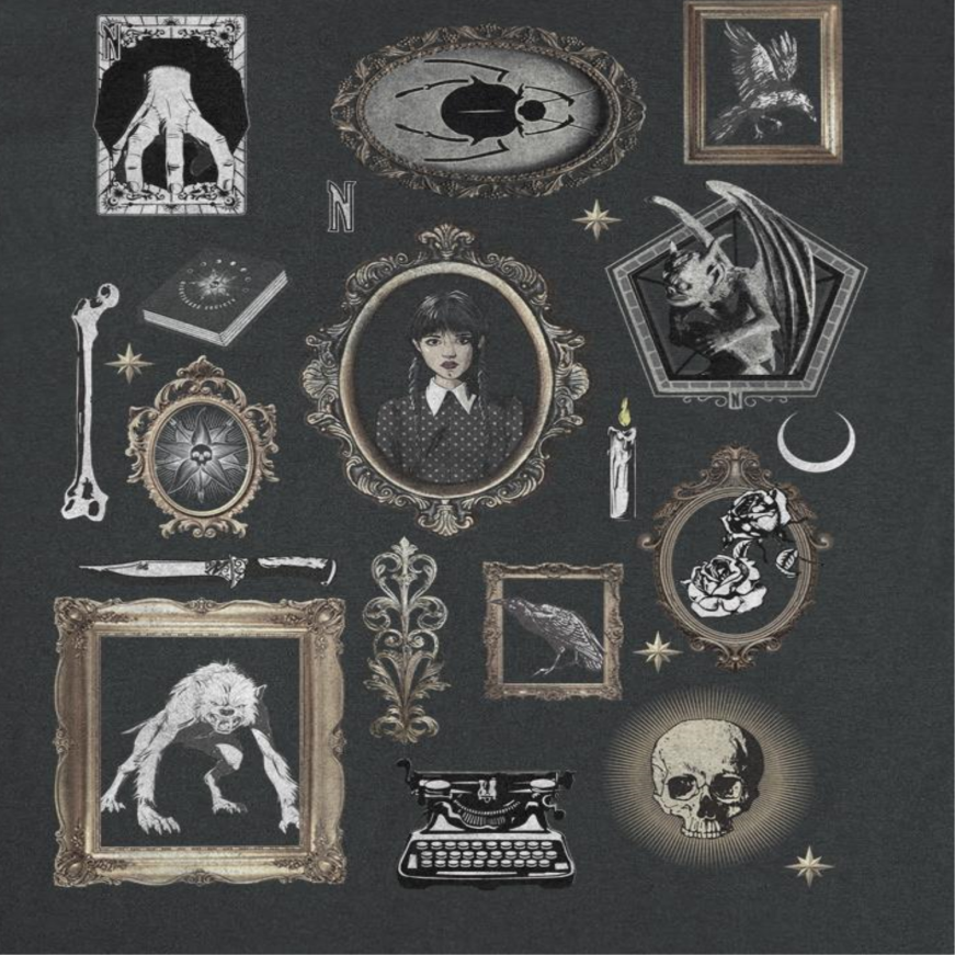 Wednesday Curios Black T-Shirt