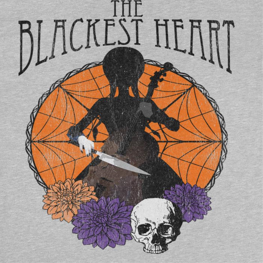 Wednesday Cello and Knife Sport Grey T-Shirt