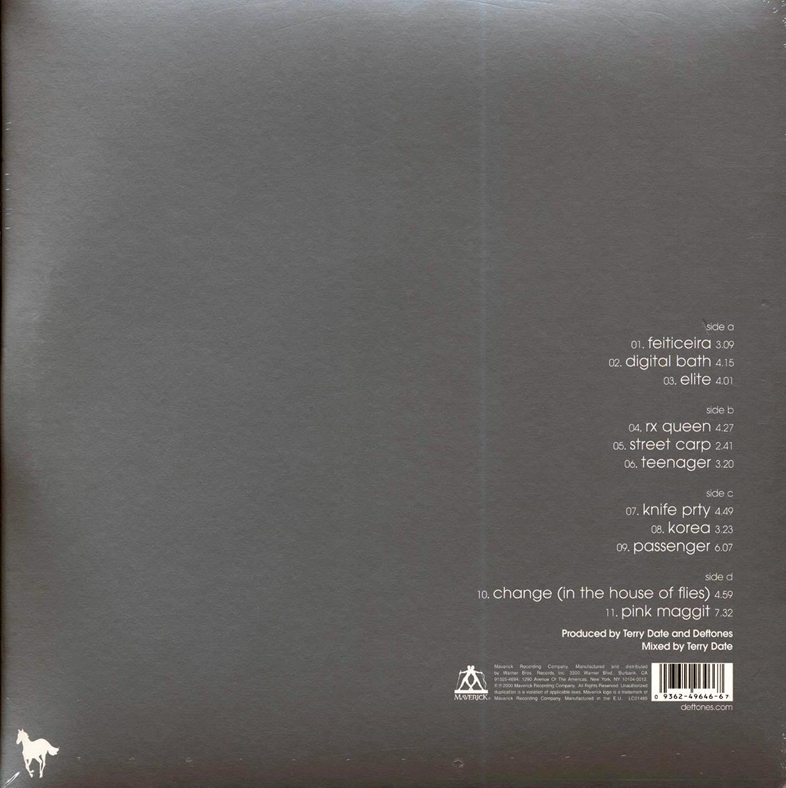 DEFTONES - WHITE PONY 2xLP VINYL RECORD