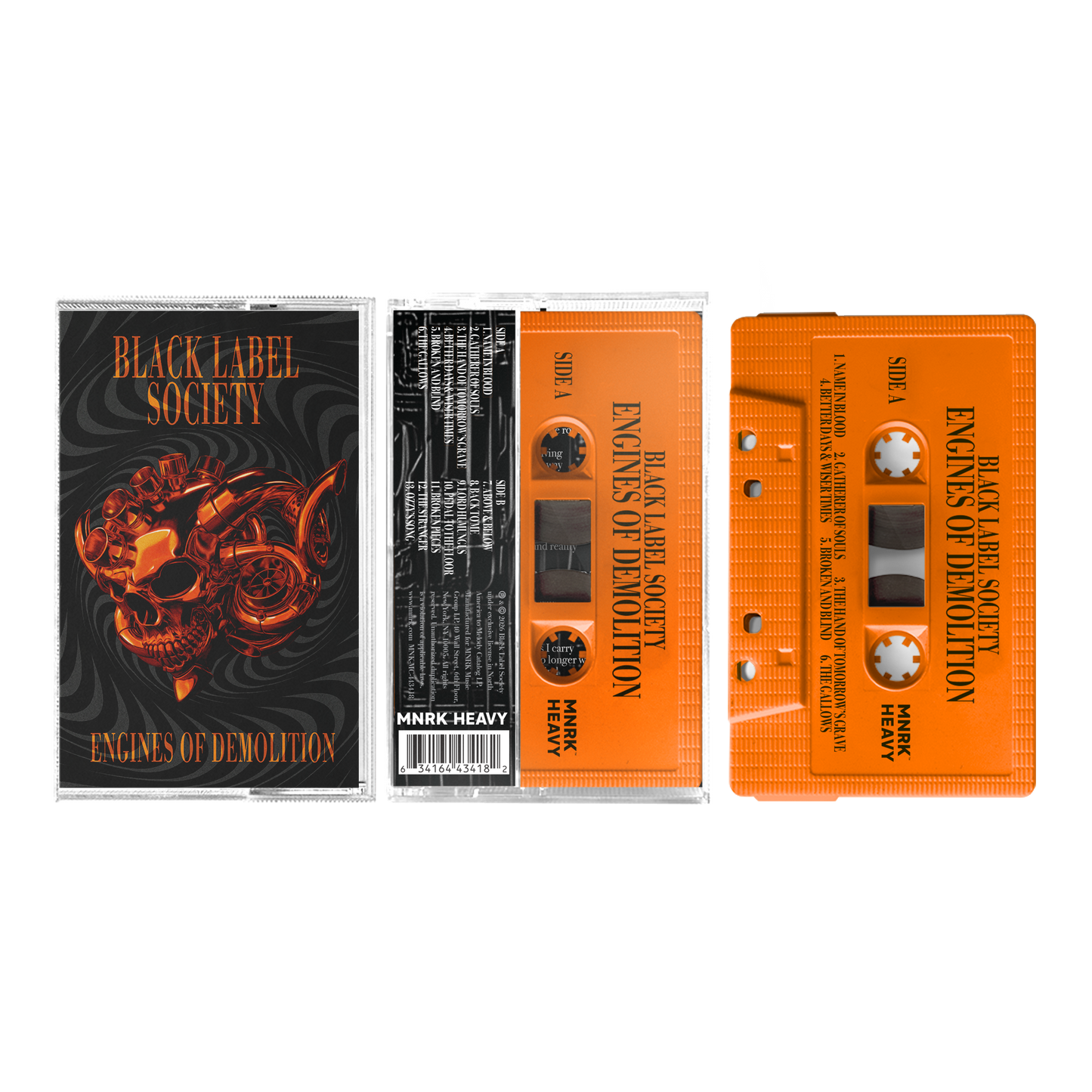 Black Label Society – Engines of Demolition Orange Cassette