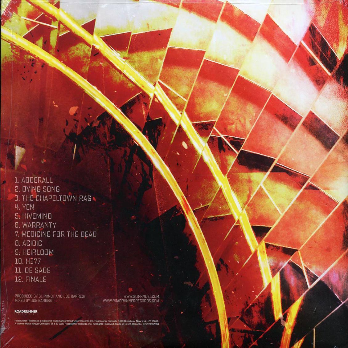 SLIPKNOT - THE END SO FAR LTD YELLOW VINYL RECORD