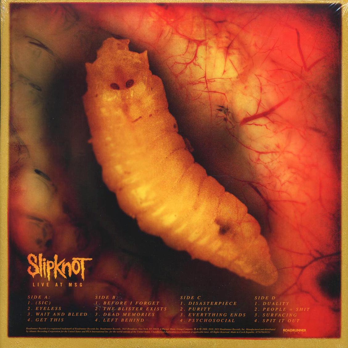 SLIPKNOT - LIVE AT MADISON SQUARE GARDEN 2009 2xLP VINYL RECORD