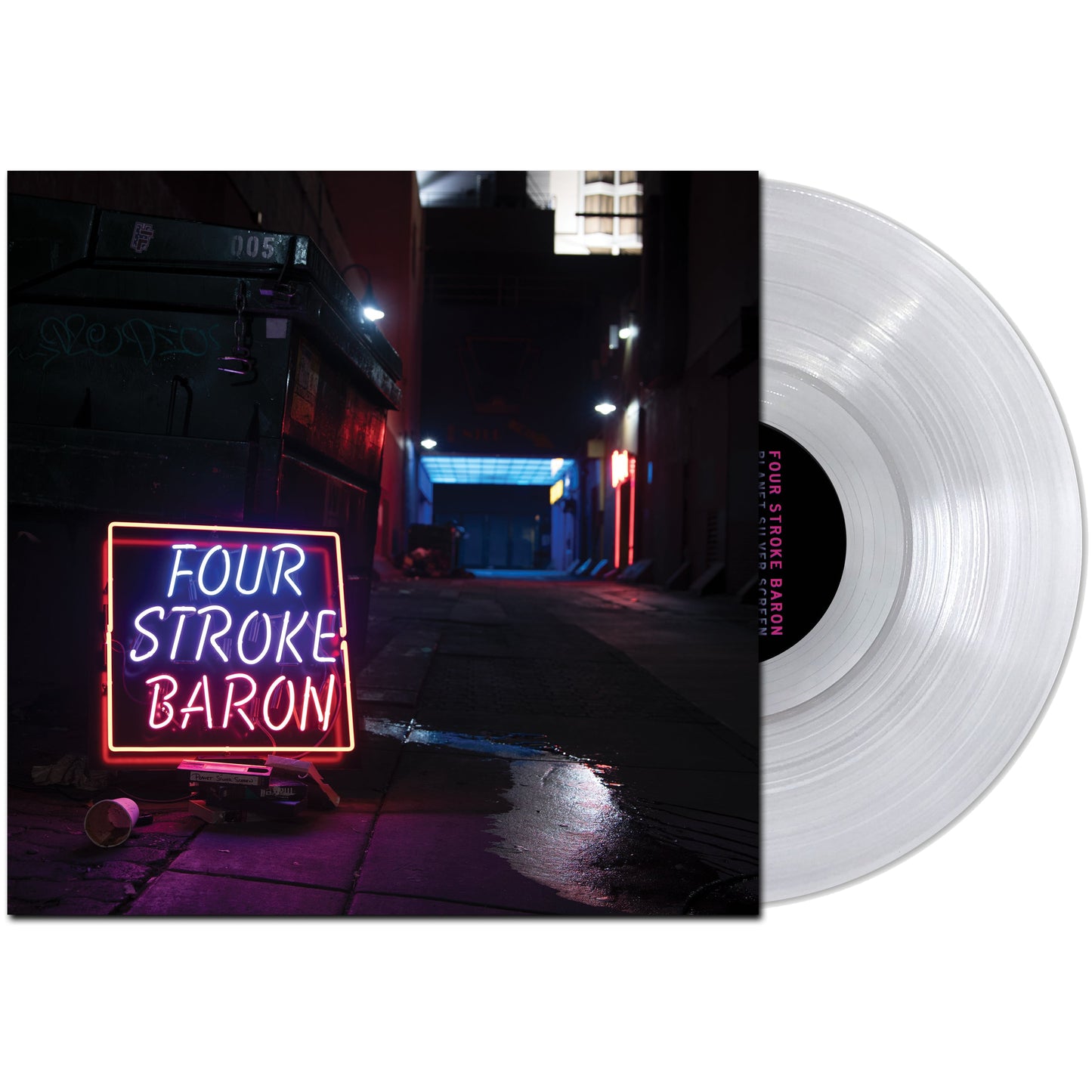 Four Stroke Baron - Planet Silver Screen on Clear Vinyl LP