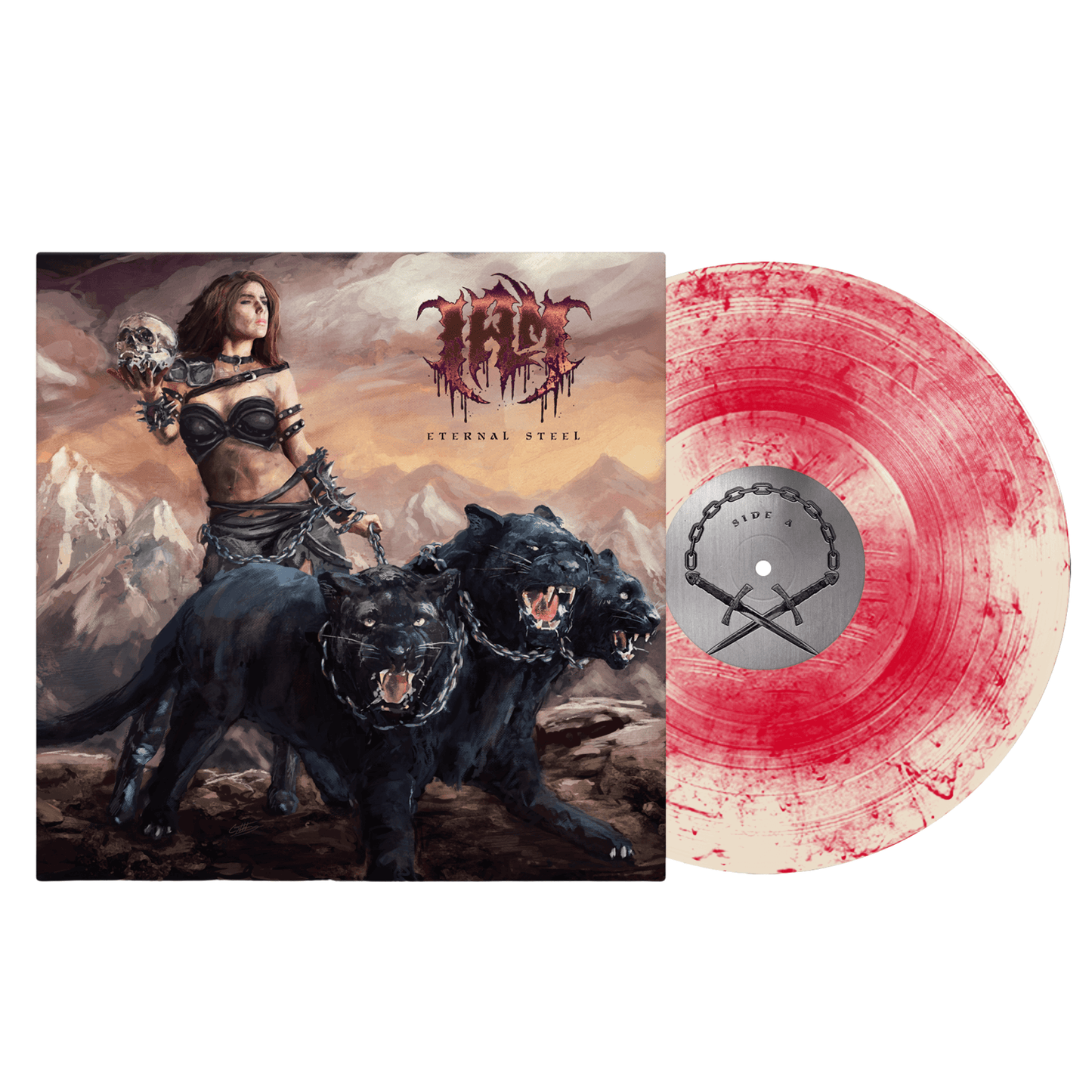 I AM - Eternal Steel Marble Bone Red Vinyl