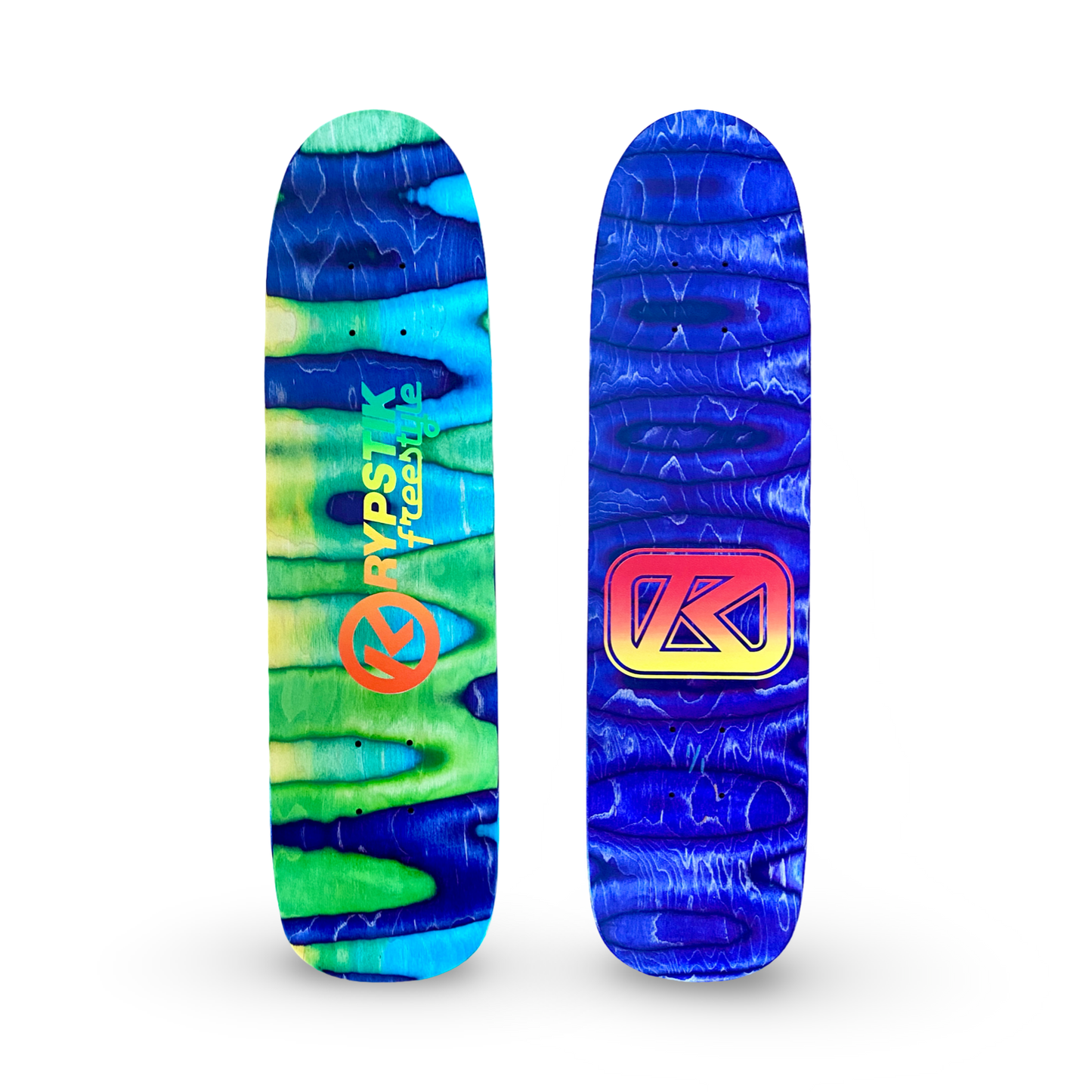 Krypstik FREESTYLE Spectrum Wood Deck 7.3” x 27.75” (1 of 1) HAND PAINTED
