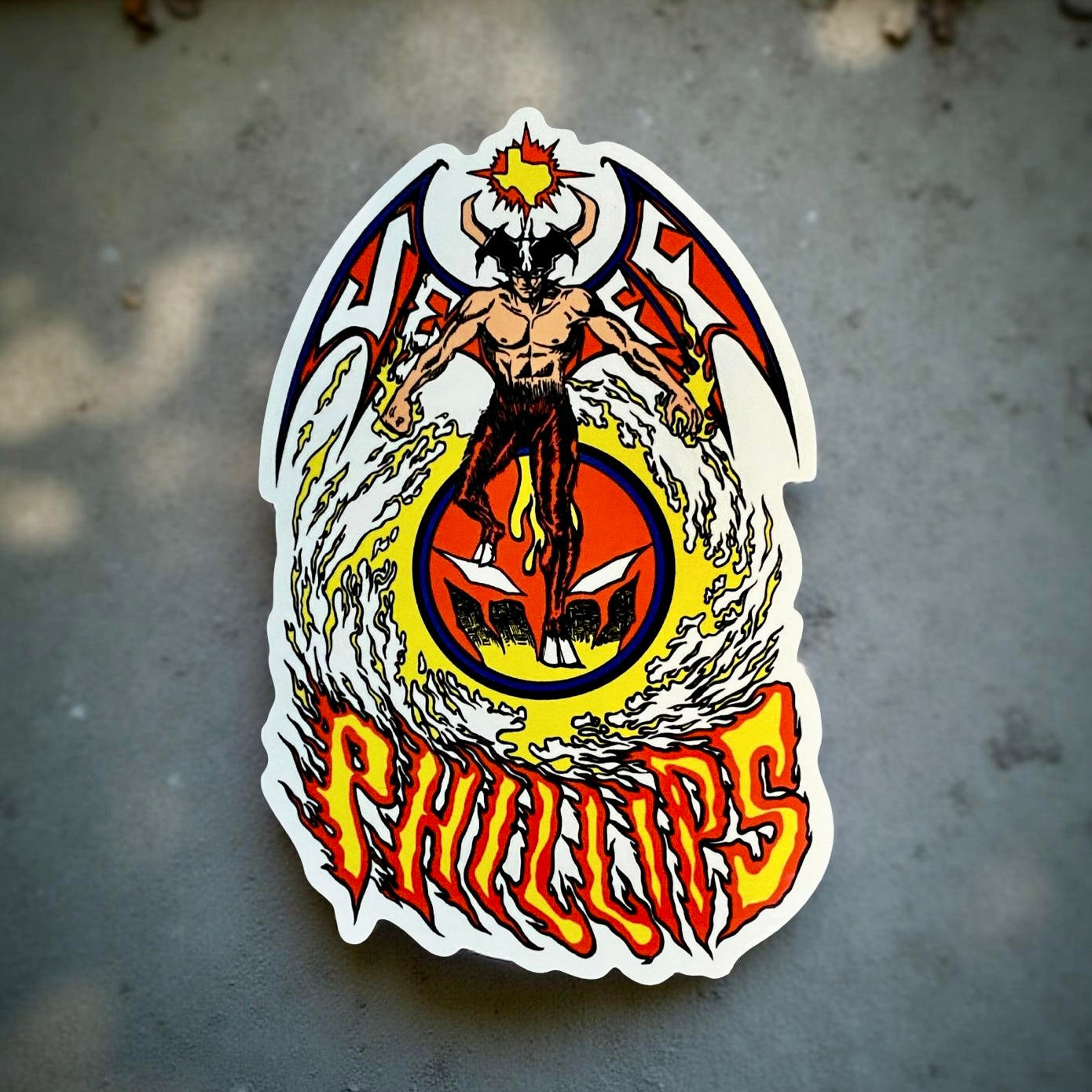 Jeff Phillips Devil Man Sticker 5"