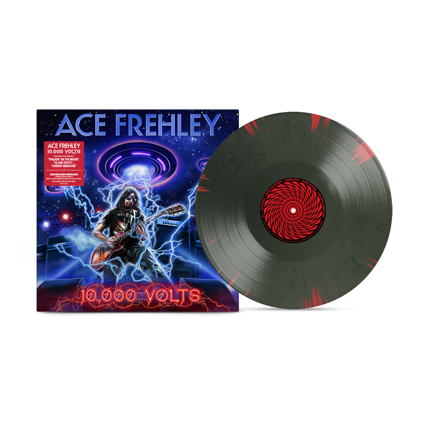 Ace Frehley - 10,000 Volts Metal Gym Locker Splatter Vinyl (EU Version)