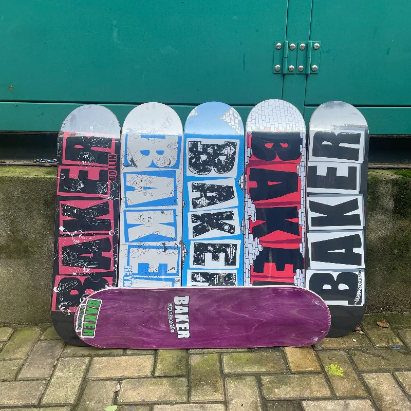 Baker skateboard parts deck pro 100% canada maple 7 ply double rocker 7.75/8.0/8.25/8.5 inch size add griptape