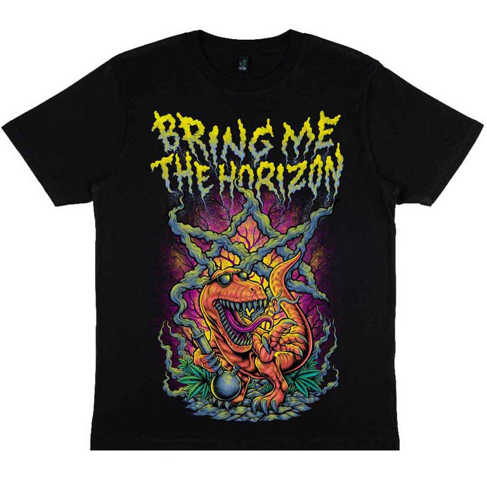 Bring Me The Horizon Smoking Dinosaur Black