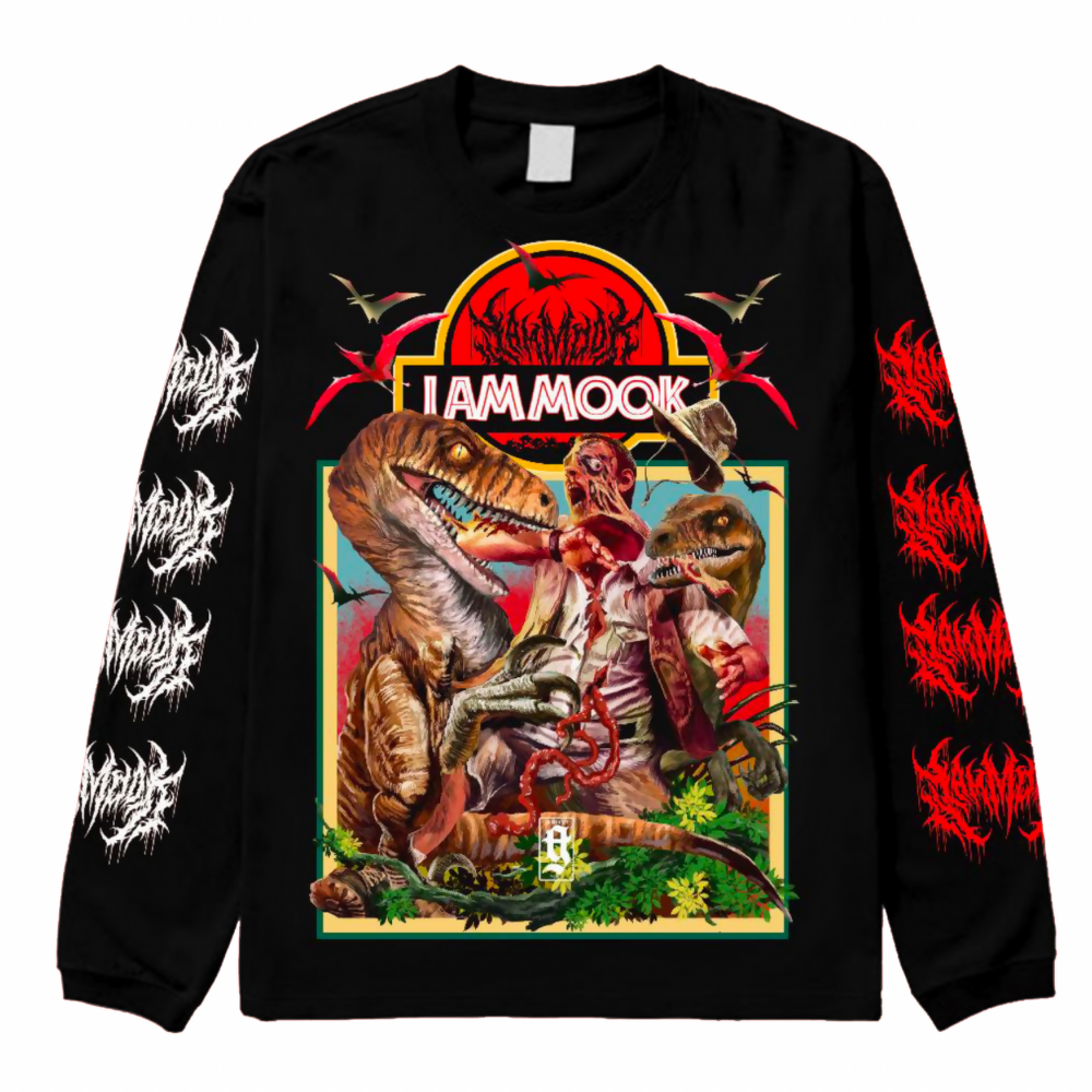 I AM MOOK - JURASSIC LONG SLEEVE TEE