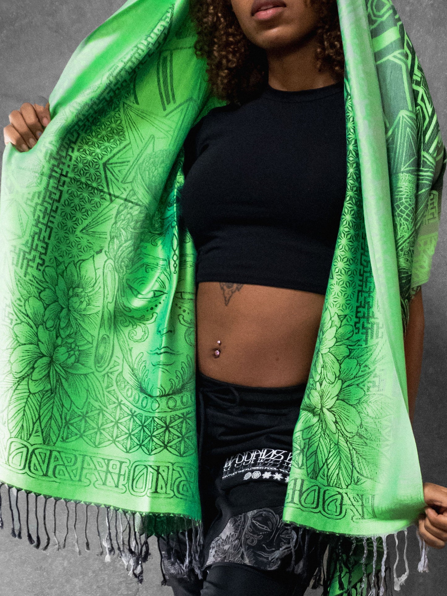 WOUNDS TO WISDOM ✦ UV Gradient Festival Shawl