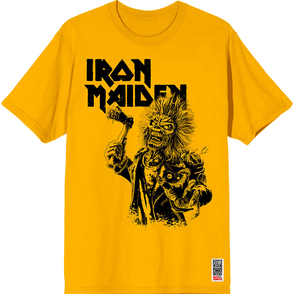 Iron Maiden Est. 1975 Eddie Axe Graphic Yellow