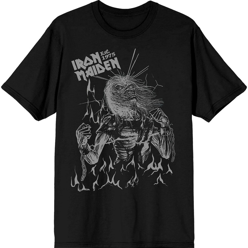 Iron Maiden Est. 1975 Life After Death Flames Black