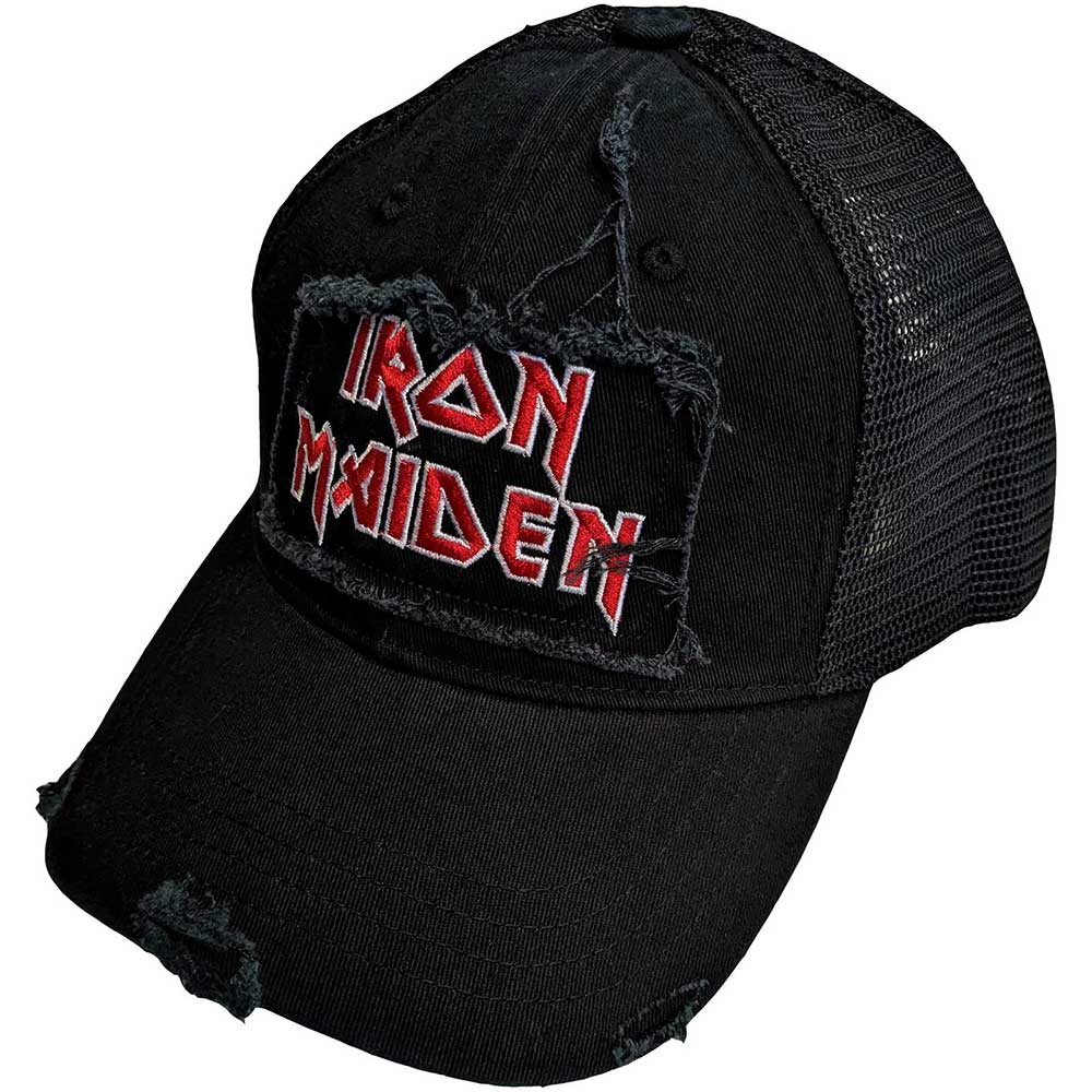 Iron Maiden Scuffed Logo Black