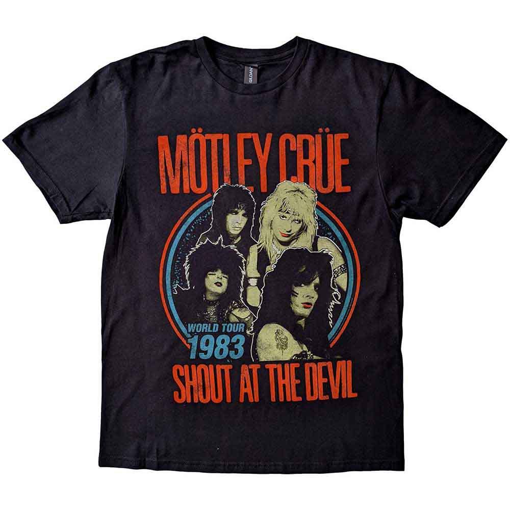 Motley Crue Vintage World Tour Devil Black