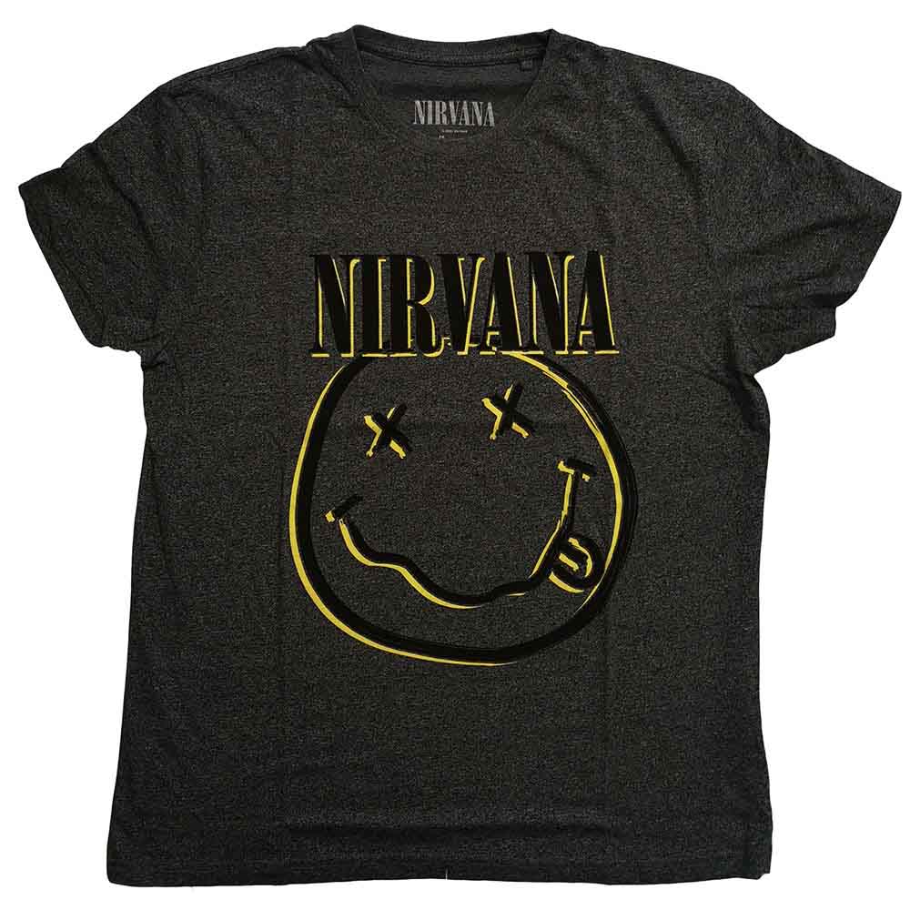 Nirvana Inverse Happy Face Black, Grey