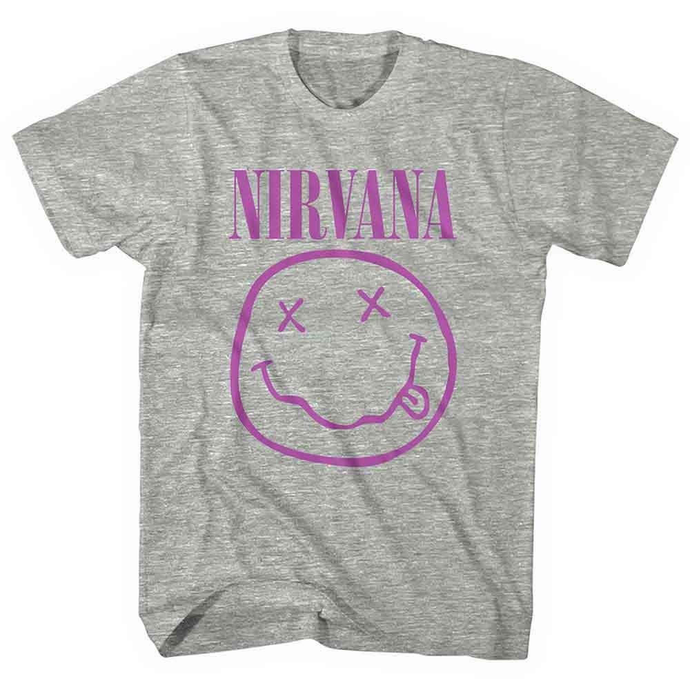 Nirvana Purple Happy Face Grey