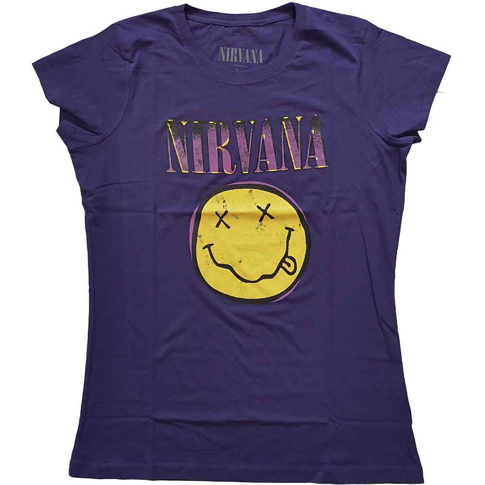 Nirvana Xerox Happy Face Pink Purple