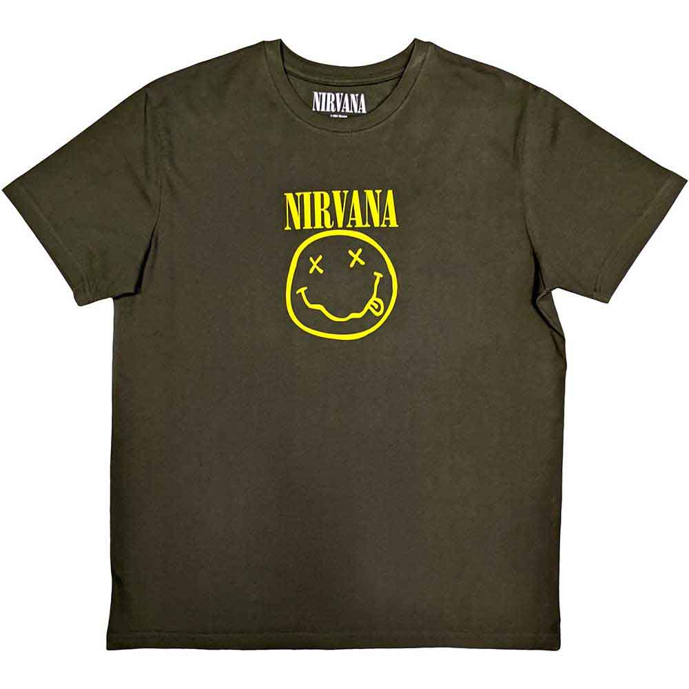 Nirvana Yellow Happy Face Green
