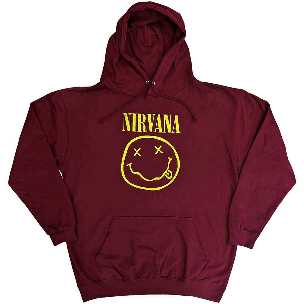 Nirvana Yellow Happy Face Red