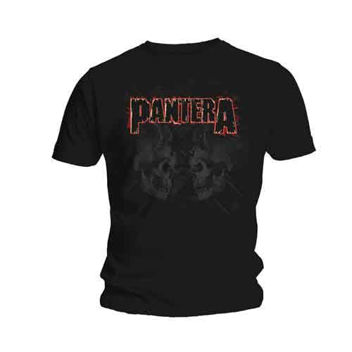 Pantera Watermarked Skulls Black