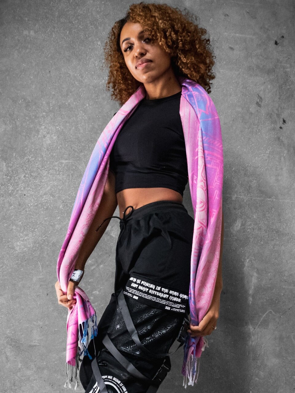 PINK AMETHYST DHARMA ✦ Festival Shawl