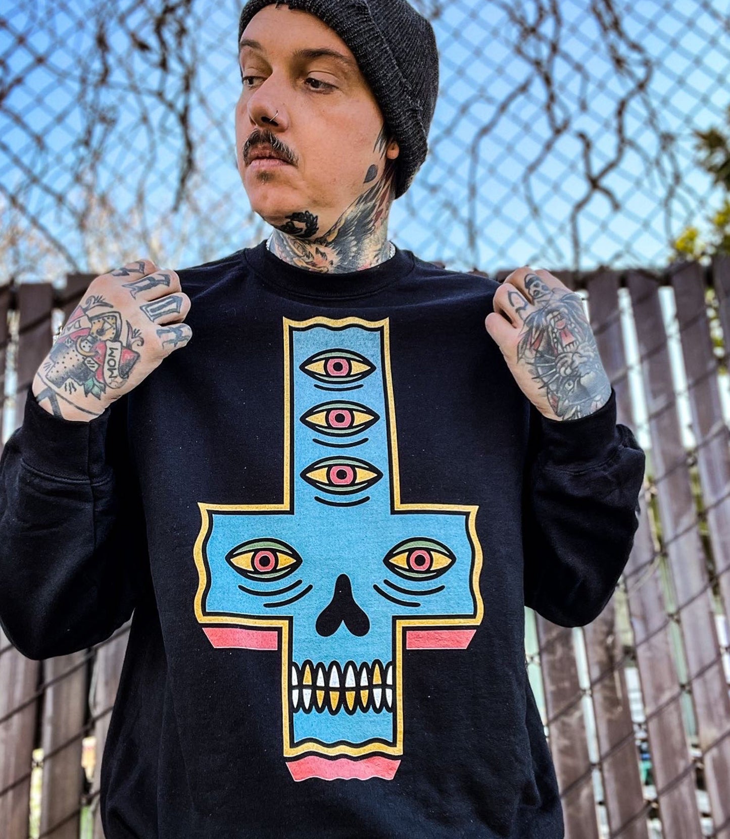 Skull Cross Sweatshirt