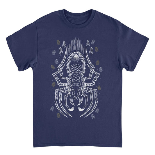 Harry Potter Aragog Minimalist Outline Navy T-Shirt