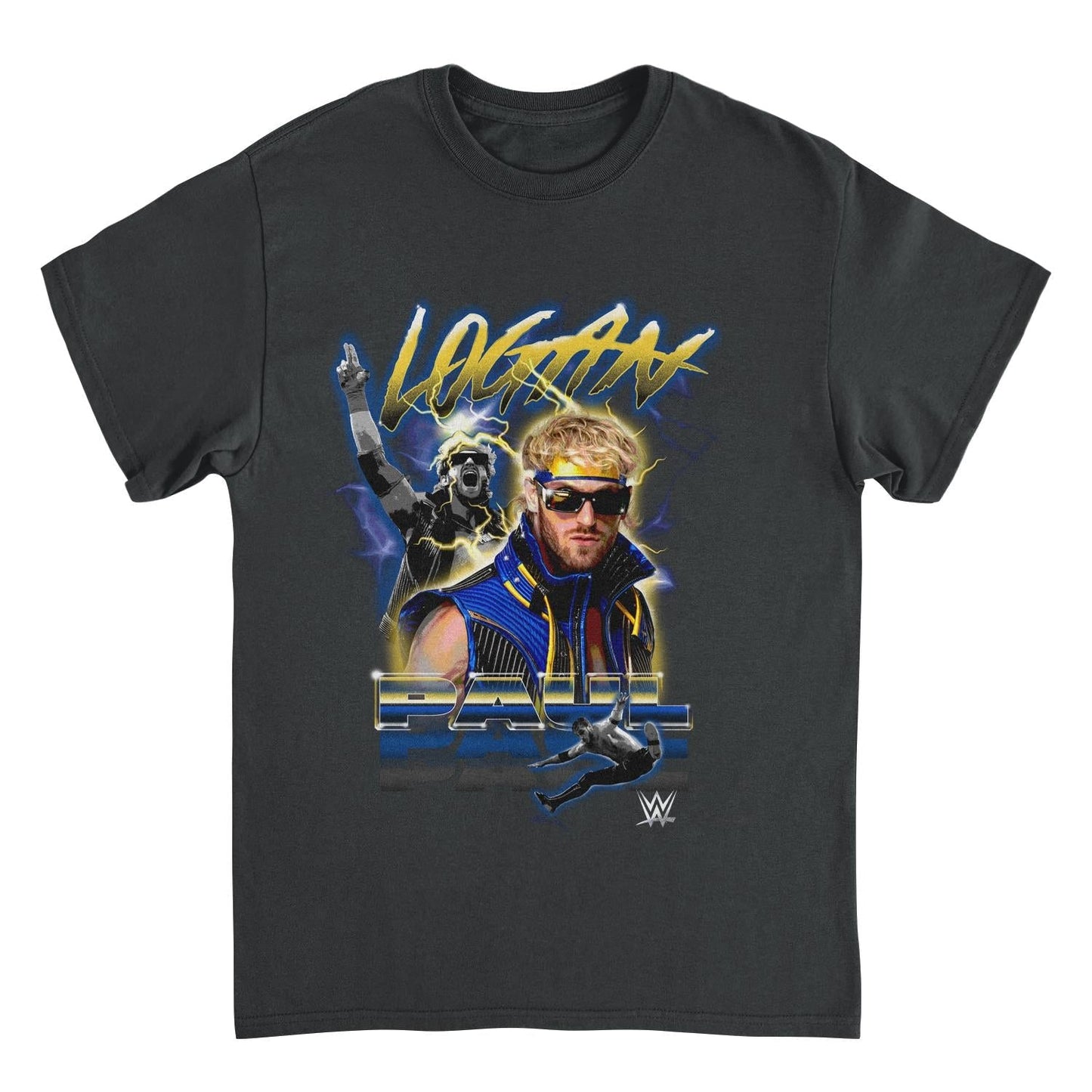 WWE Blue Steel Black T-Shirt