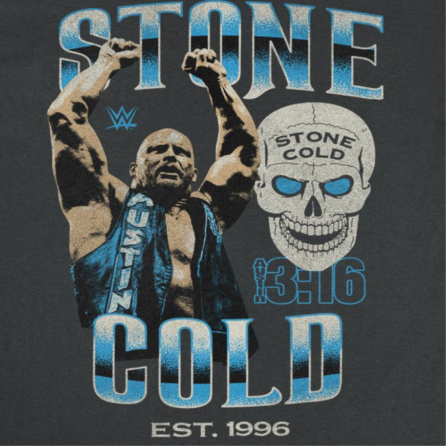 WWE Stone Cold Black T-Shirt