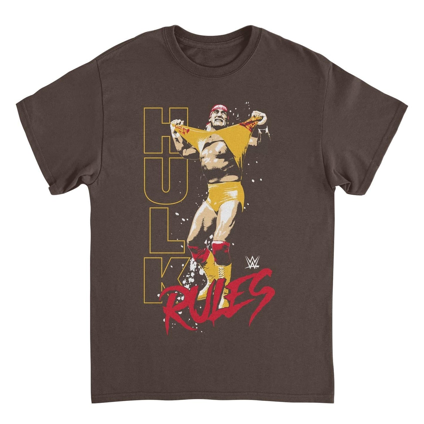 WWE Hulk Rules Red Dark Chocolate T-Shirt