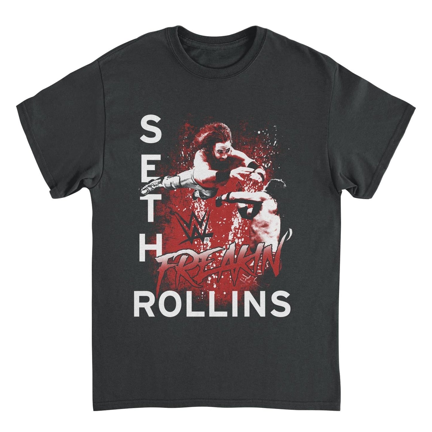 WWE Freakin Rollins Black T-Shirt