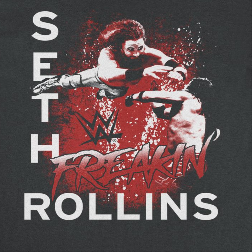 WWE Freakin Rollins Black T-Shirt
