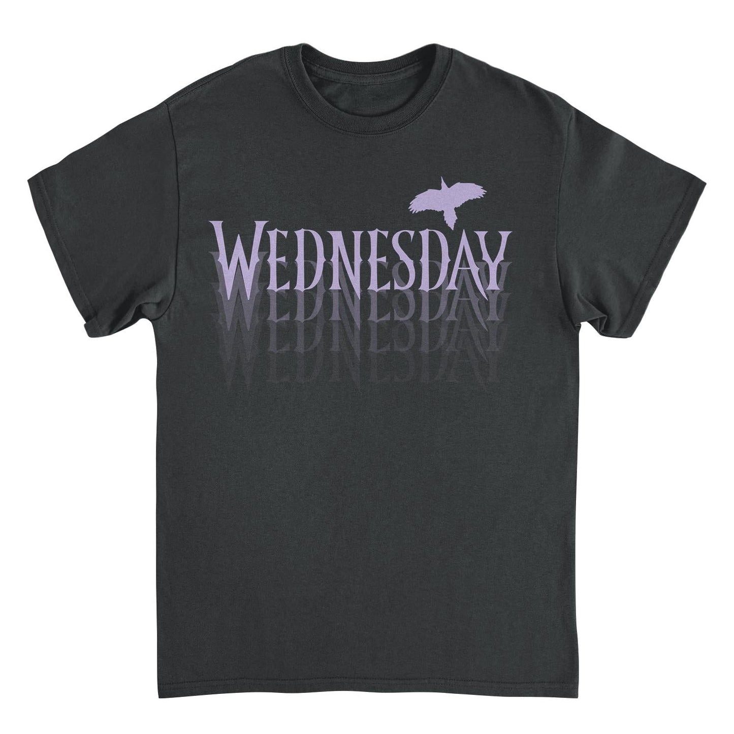 Wednesday Fading Logo Black T-Shirt