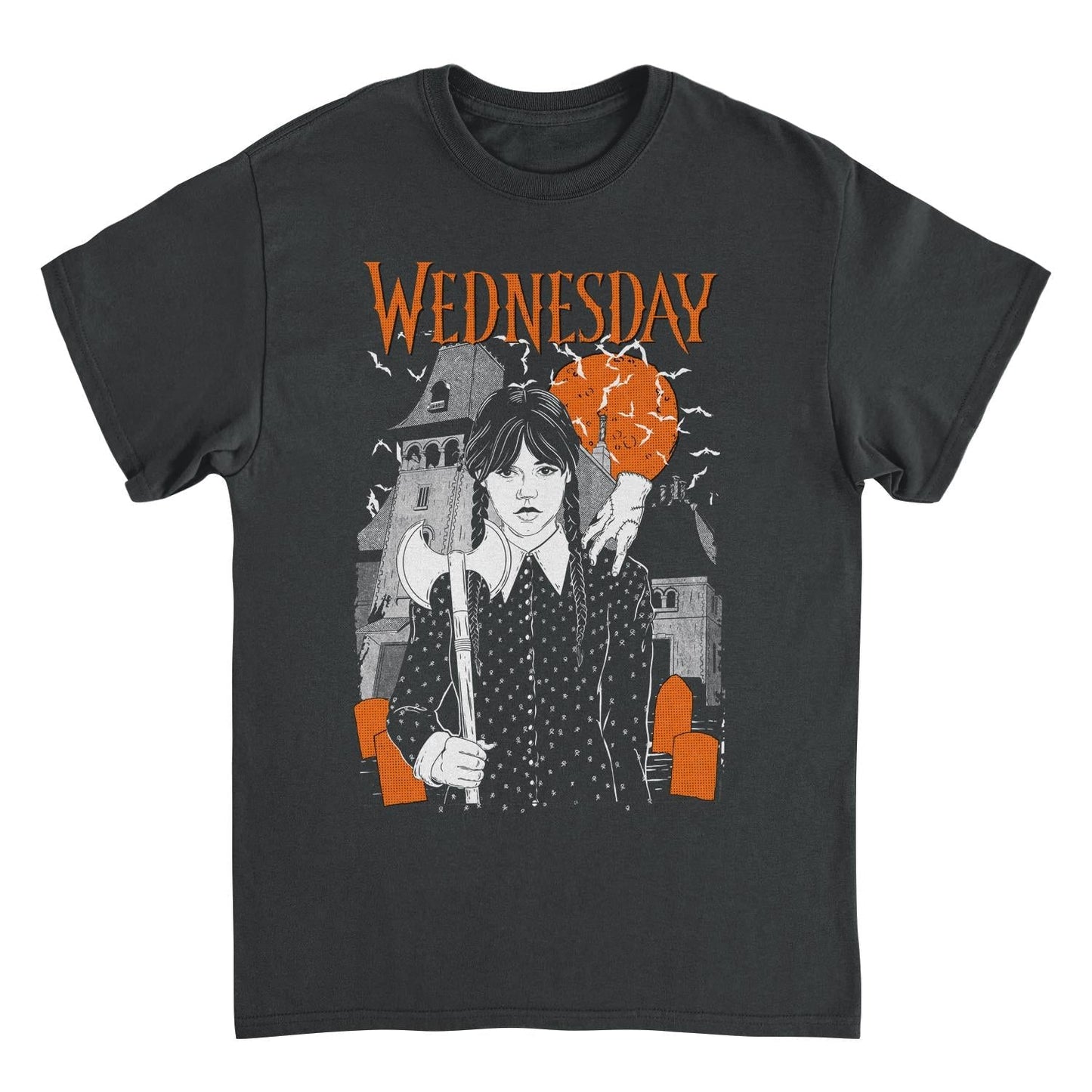 Wednesday Gothic Addams Black T-Shirt