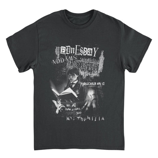Wednesday Grunge Punk Black T-Shirt