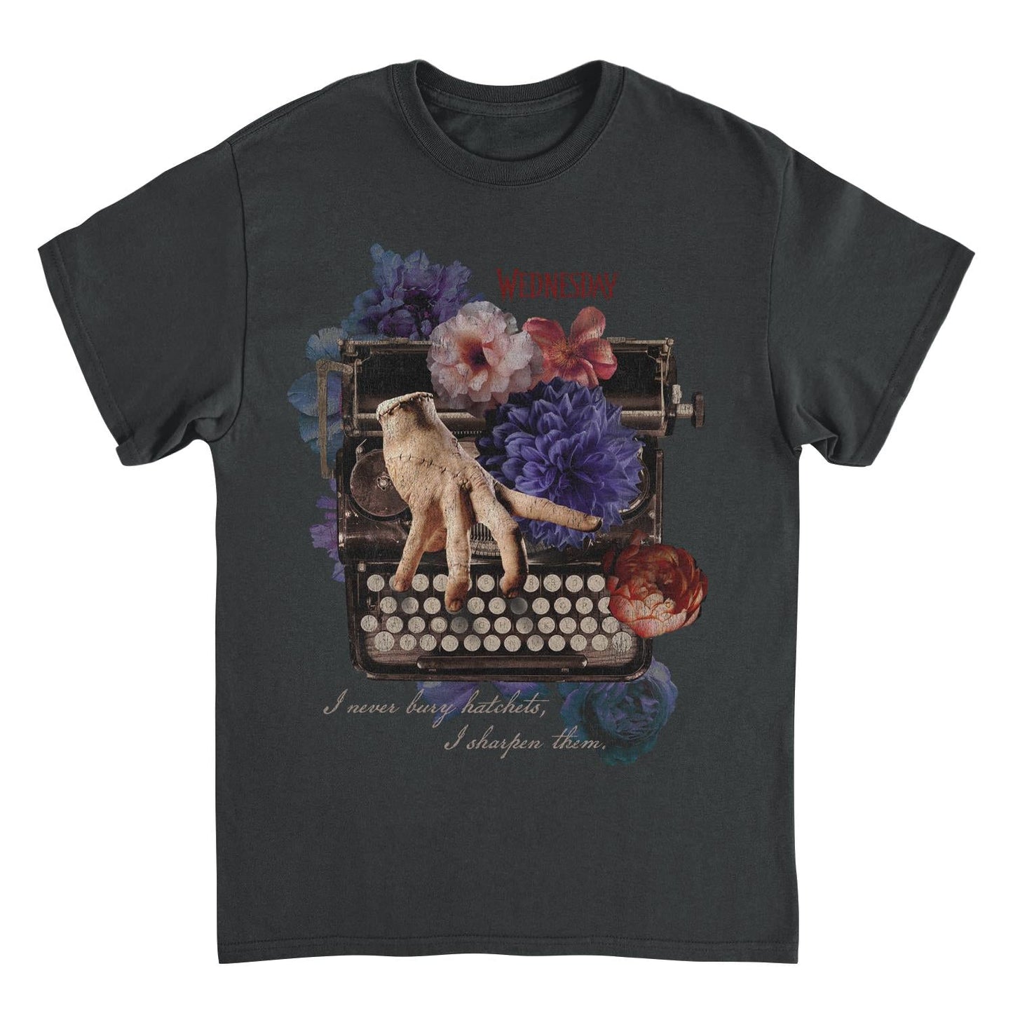 Wednesday Ghost Writer Black T-Shirt