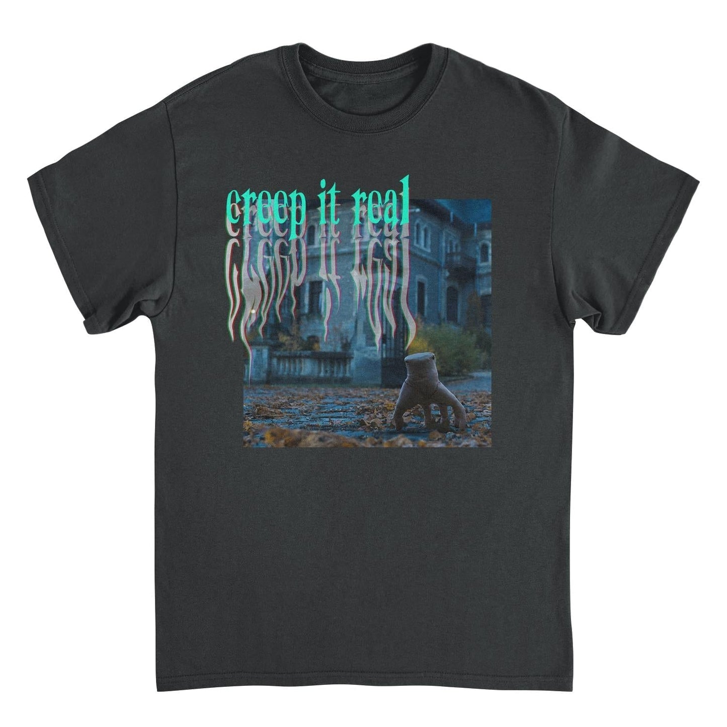 Wednesday Creep It Real Black T-Shirt