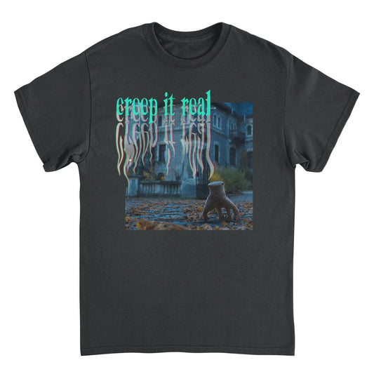 Wednesday Creep It Real Black T-Shirt
