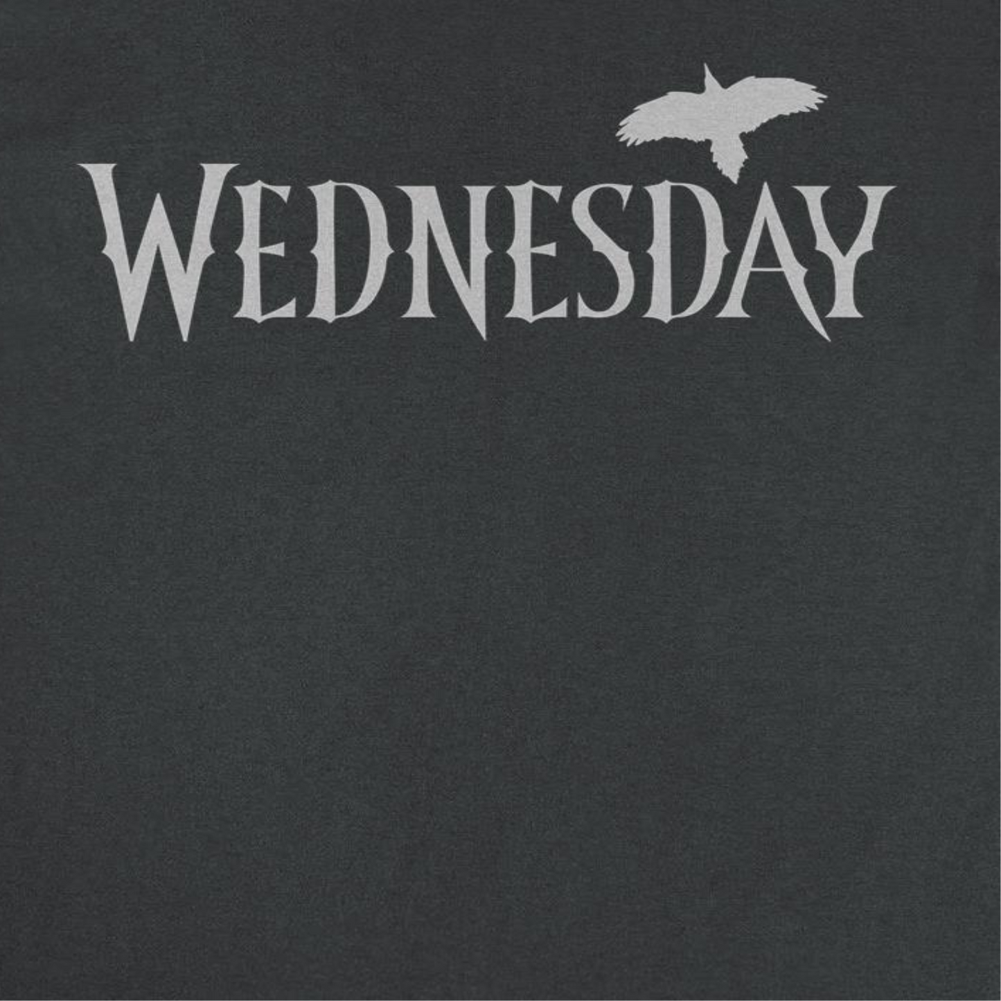 Wednesday Wednesday Logo Gray Black T-Shirt