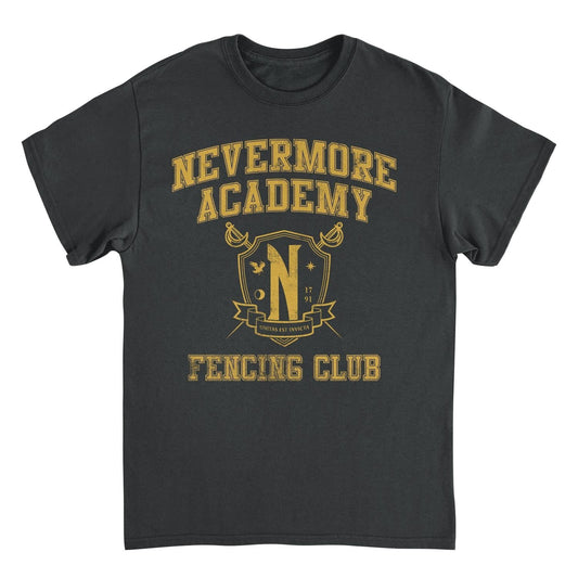 Wednesday Fencing 4 Black T-Shirt