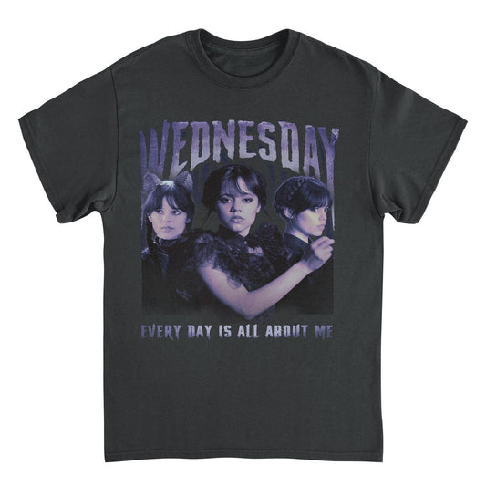 Wednesday All About Me Black T-Shirt