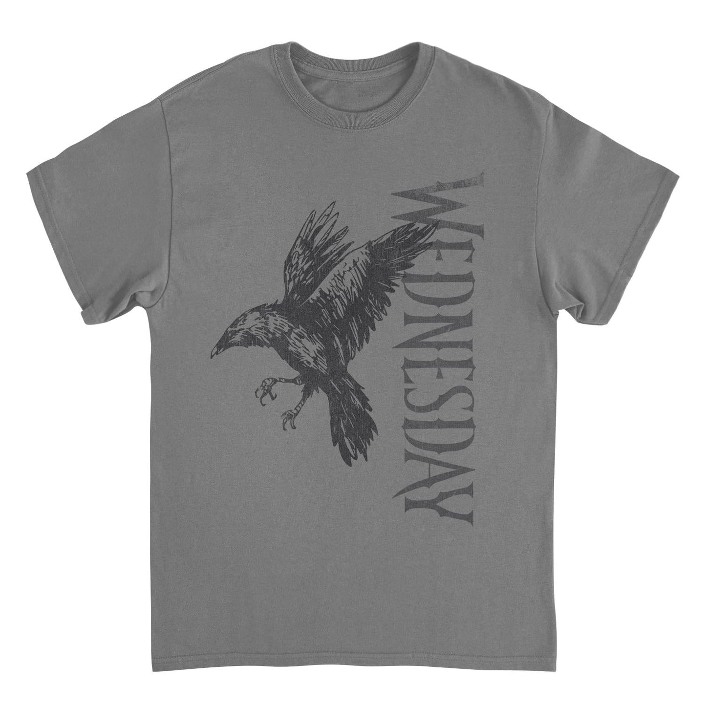 Wednesday Raven 2 Charcoal T-Shirt