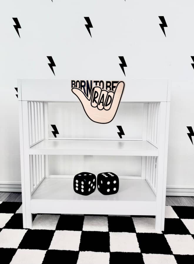 Born to be rad | wall sign