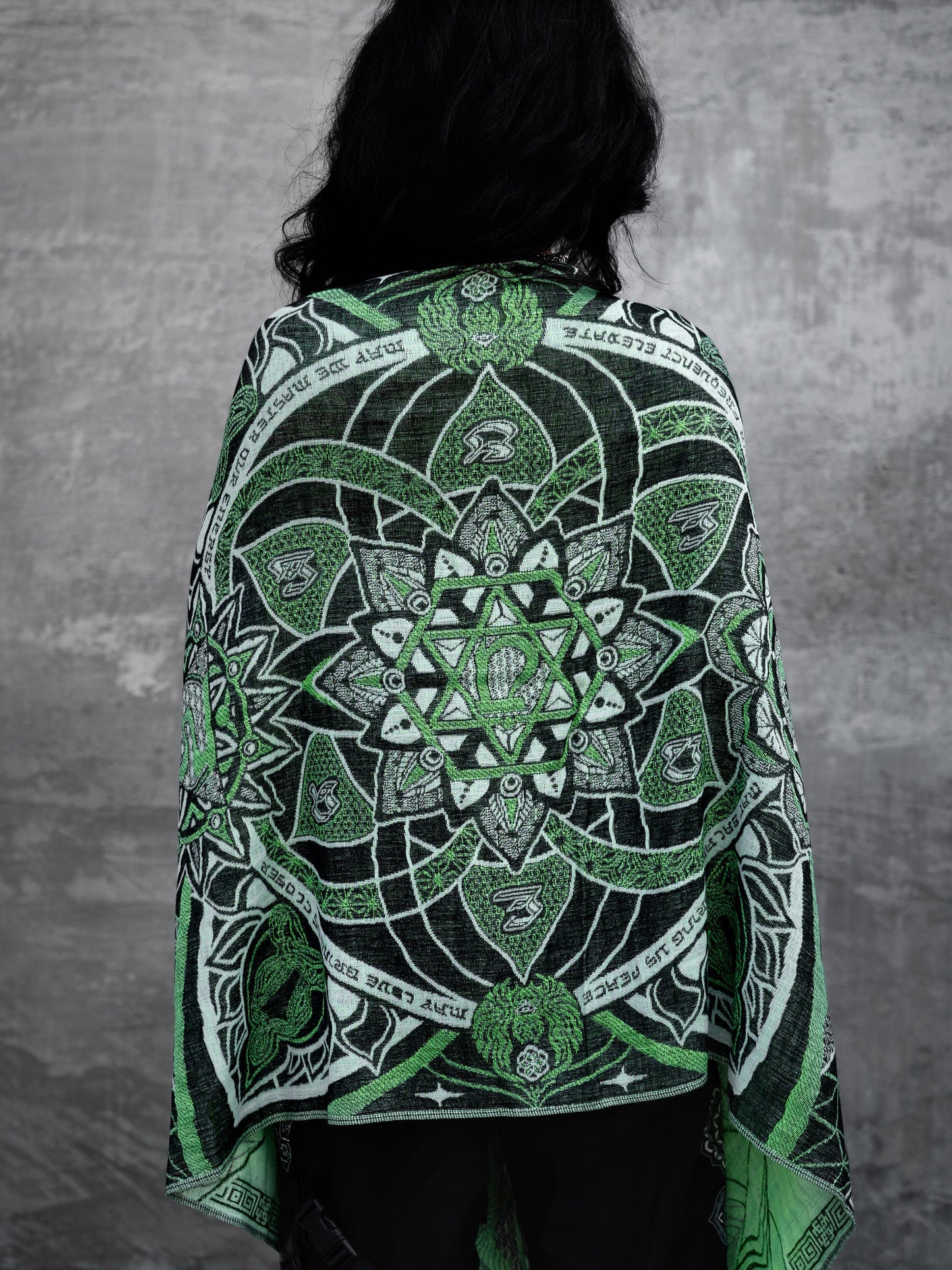 HARMONY HEALS • GREEN MINT Festival Shawl