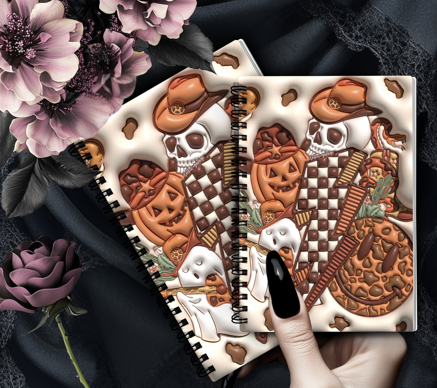 Happy Fall Country Collage Reusable Sticker Book, Spooky Vibe Sticker Album, Perfect Gift to Personalize for Sticker Collectors