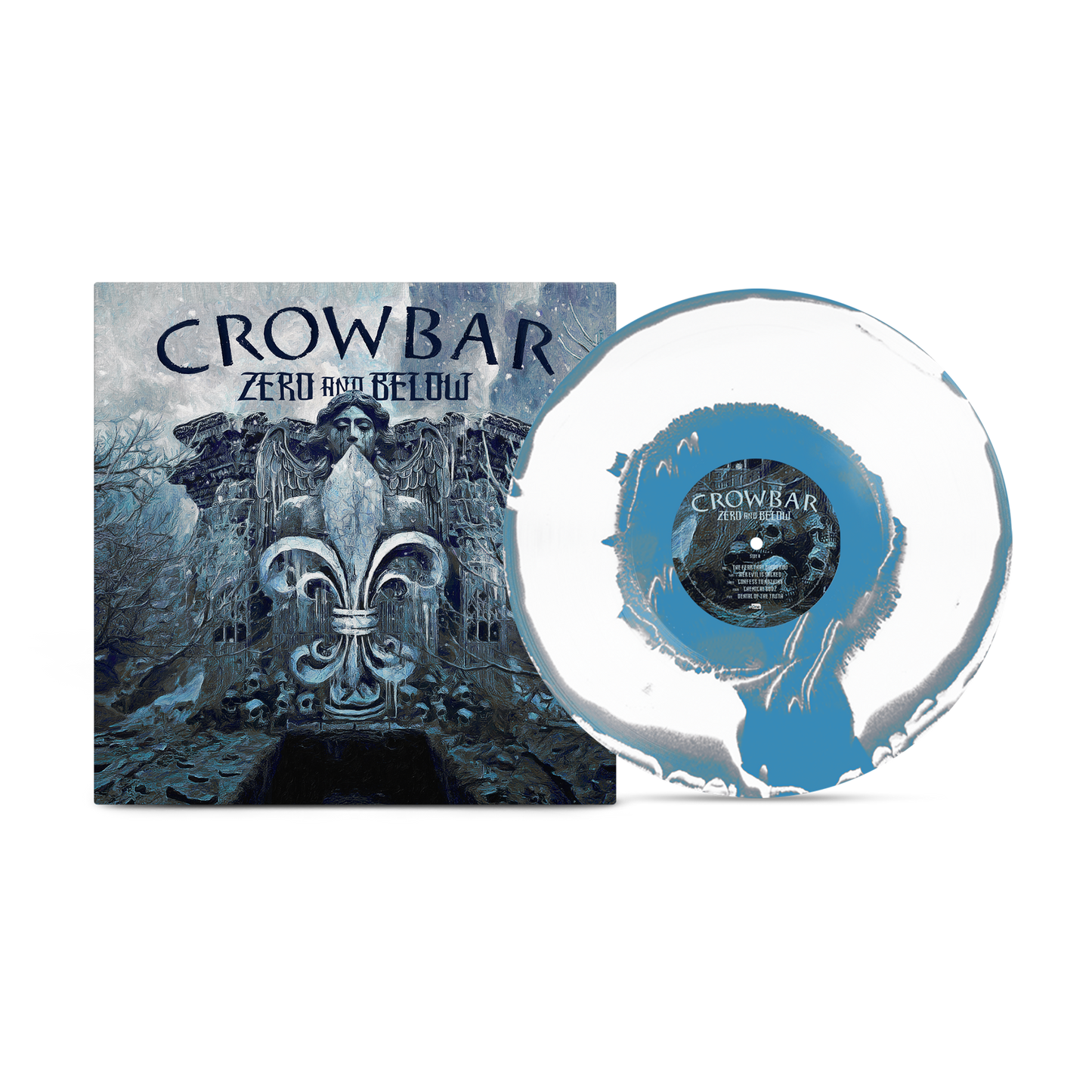 Crowbar  - Zero And Below Aside Bside Sky Blue, Grey & White Vinyl