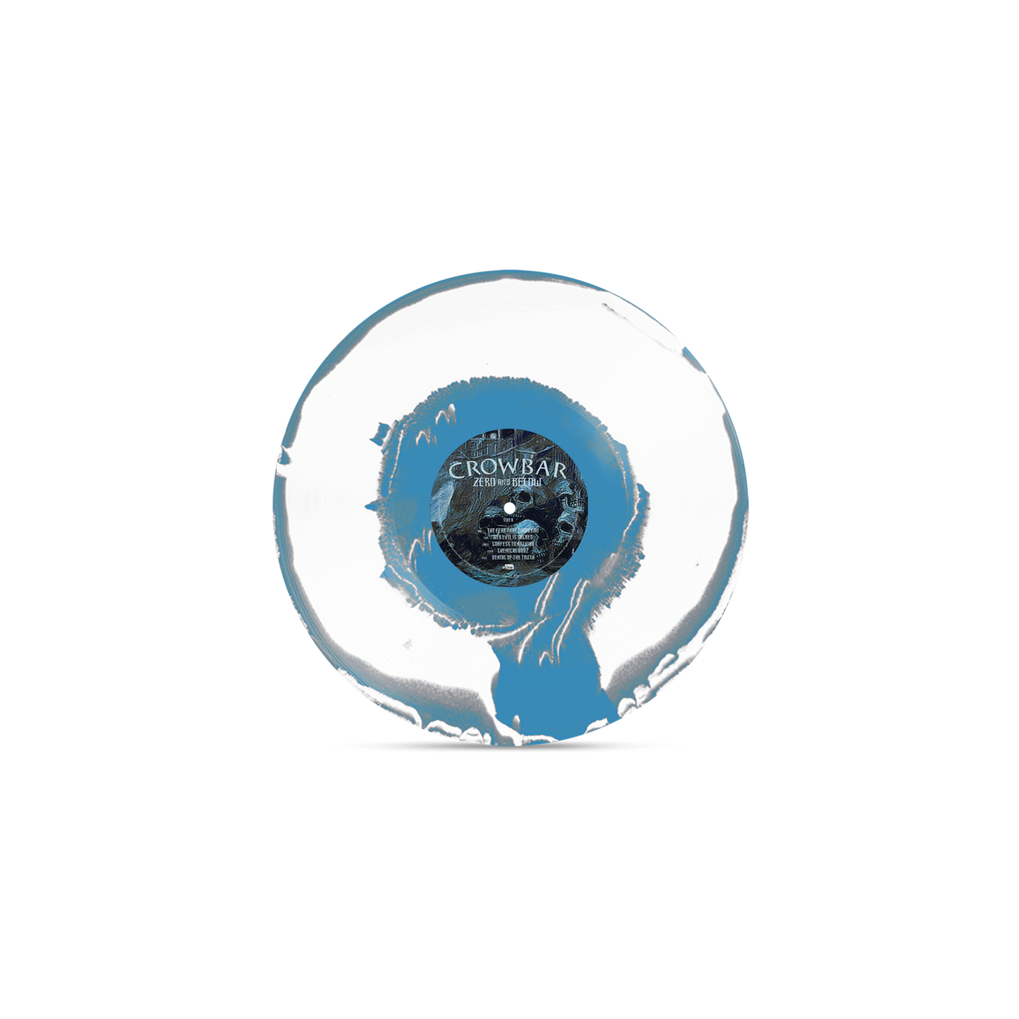 Crowbar  - Zero And Below Aside Bside Sky Blue, Grey & White Vinyl